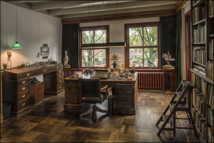 De werkkamer van Midas Dekkers. Foto: Corné van der Stelt