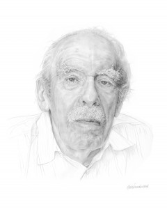 Het aangeboden portret, gemaakt door Kees Wennekendonk (zie ook www.keeswennekendonk.nl).