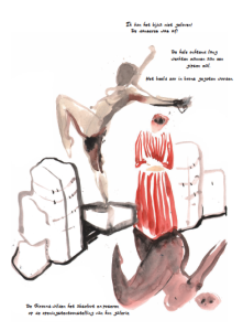 De graphic novel, met illustraties van Lies van Gasse.